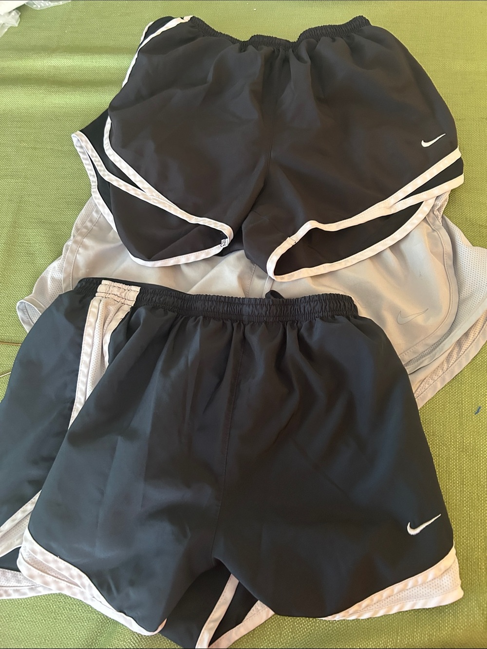 Nike Black Shorts with White Trim — Kids Athletic 3 pair